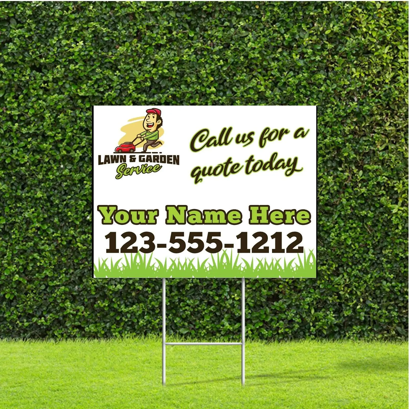 Environmental Polypropylene Plastic Sign Board Fluted Yard  PP  Lawn Sheet for Promotional Party Supplies