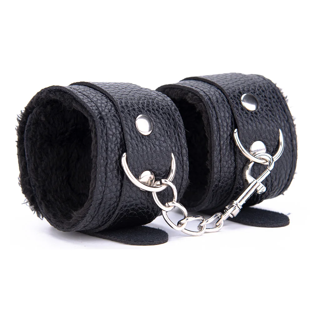 Hot 9pc Bondage Kits Genuine Leather Restraint Set Fetish BDSM Gear Erotic Role Play Sex Toys For Couples SM Adult Cosplay Games