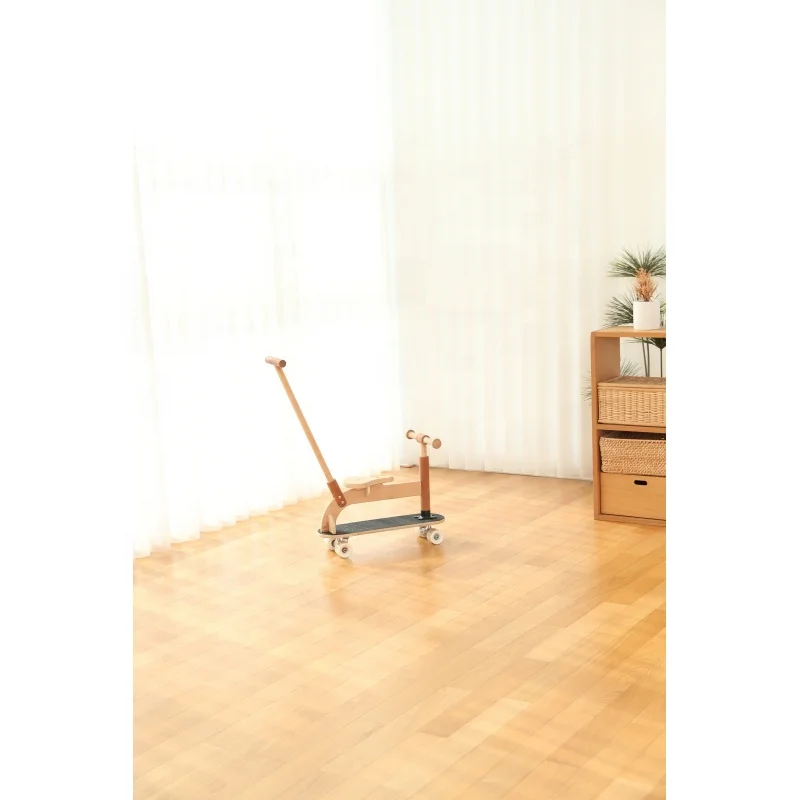 Hot Sale & High Quality Wooden Balance Baby Exercise Toys  6 in 1 Kid Rider on Car, Skate Board, Scooter