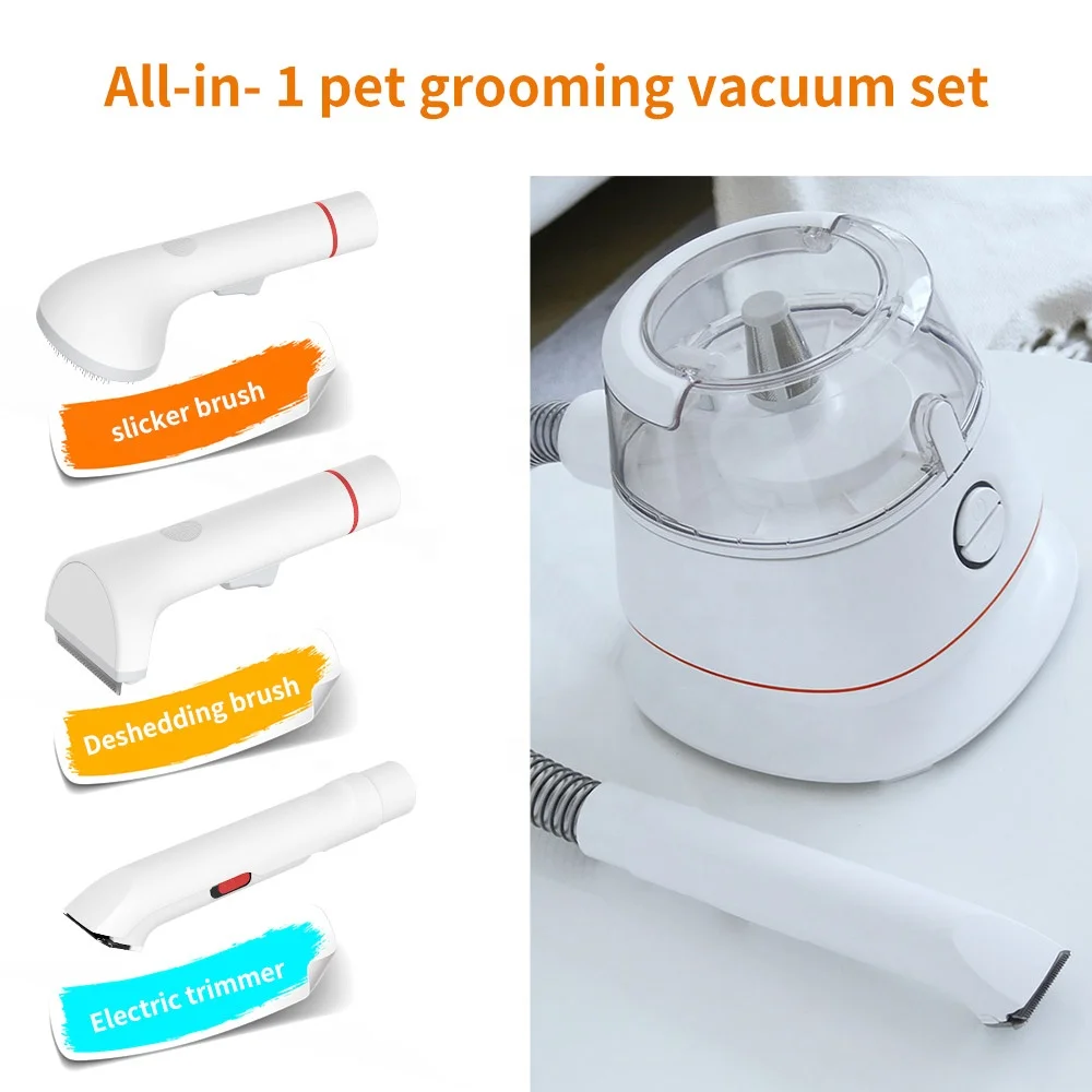Pet Vacuum Cleaner Electric Hair Fur Cleaning Grooming Slicker Deshedding Brush Kit For Dog And Cat Vacuum Cleaner