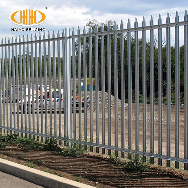 Haiao 2.4m second hand steel residential security angle pale iron palisade fencing for sale