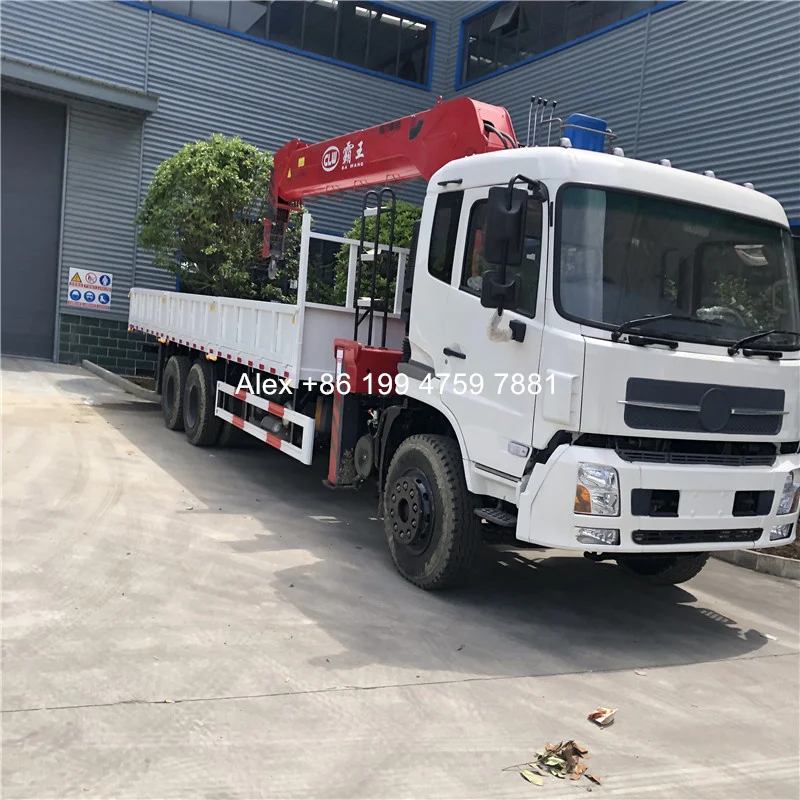 6x4 Tianjin 14 tons 10 tons crane mounted truck