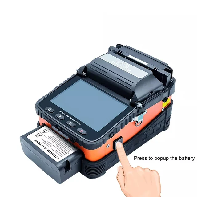 New  New 6 Motors Automatic FTTH Fibre Welding Splicing Machine Fiber Optic Cable Fusion Splicer AI-6C