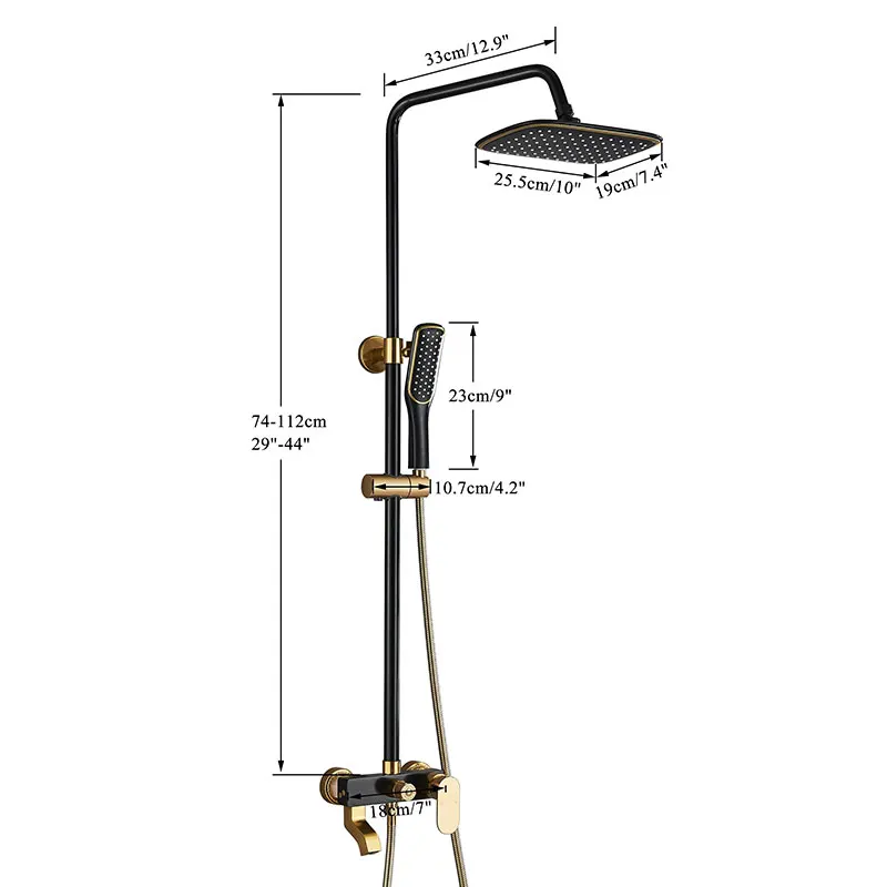 3 way bathroom bath shower set