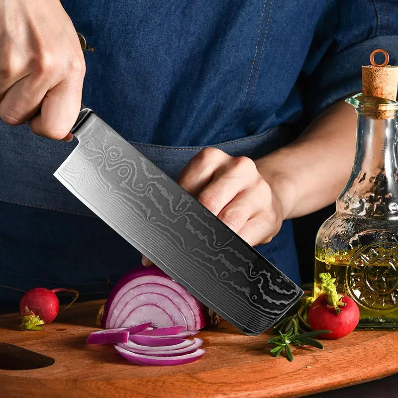  Лидер продаж Классический Королевский набор кухонных ножей ручной работы VG10 из дамасской