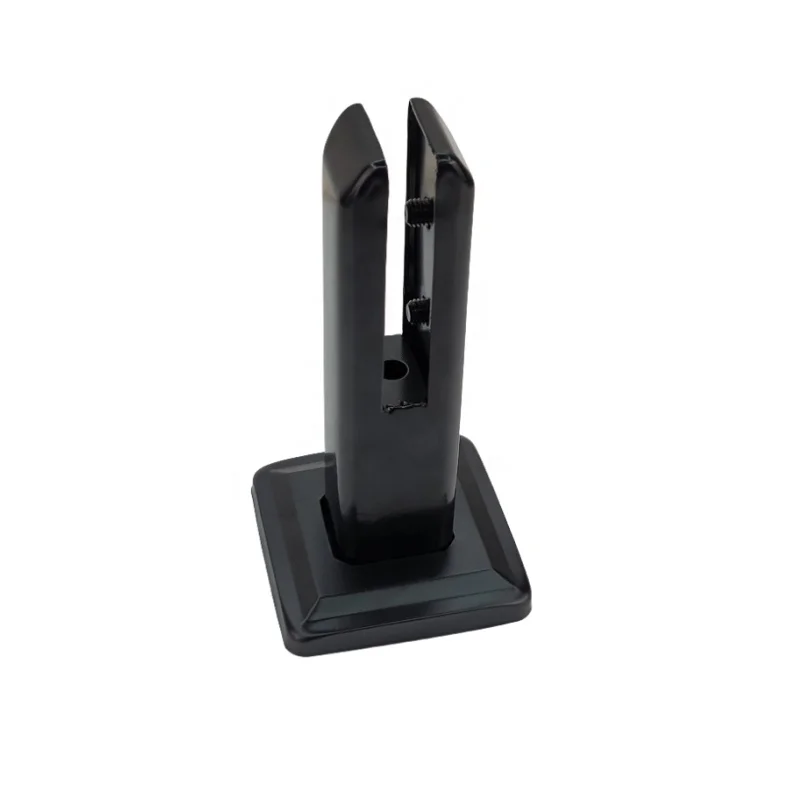 Lost Wax Precision Casting Glass Railing Base Plate Mounted Pool Fencing Stainless Steel Glass Spigot Clamp