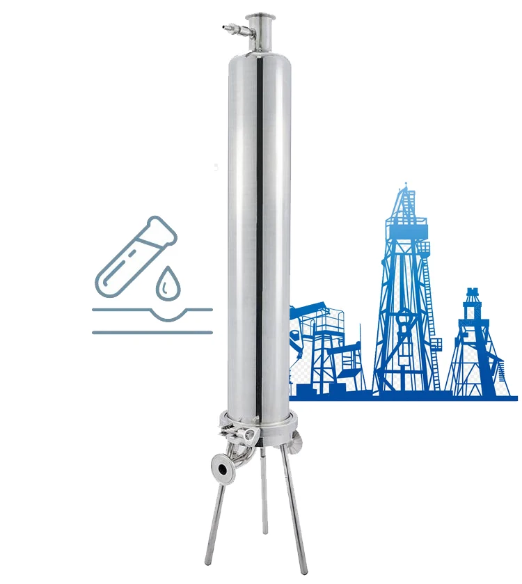 Стерилизующий корпус жидкого фильтра из нержавеющей стали 316L для очистки сточных вод, 30 дюймов