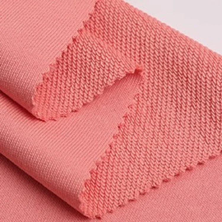 Hoodie loop fishscale printed knitting french terry towlel fabric 100% cotton terry cloth fabric