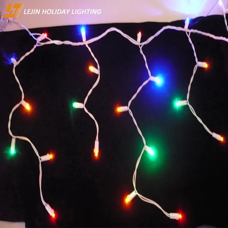 СВЕТОДИОДНАЯ Гирлянда в виде сосулек moon & star, меняющая цвет, занавеска для помещений, улицы, праздничное украшение