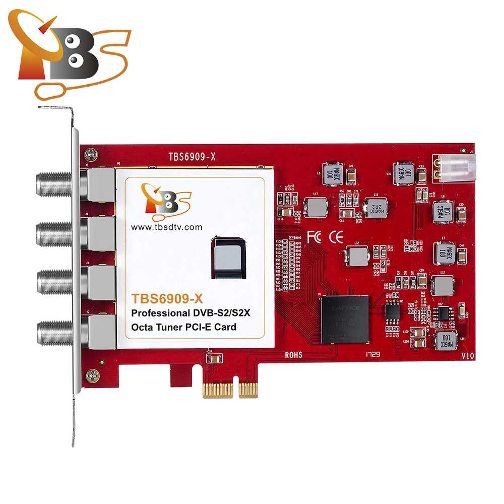 
 TBS 6909X V2 DVB-S2/S2X 8 тюнер PCIe карты цифровой спутниковый ресивер IPTV Потоковое вещание карты FTA DVB-S2X карты  