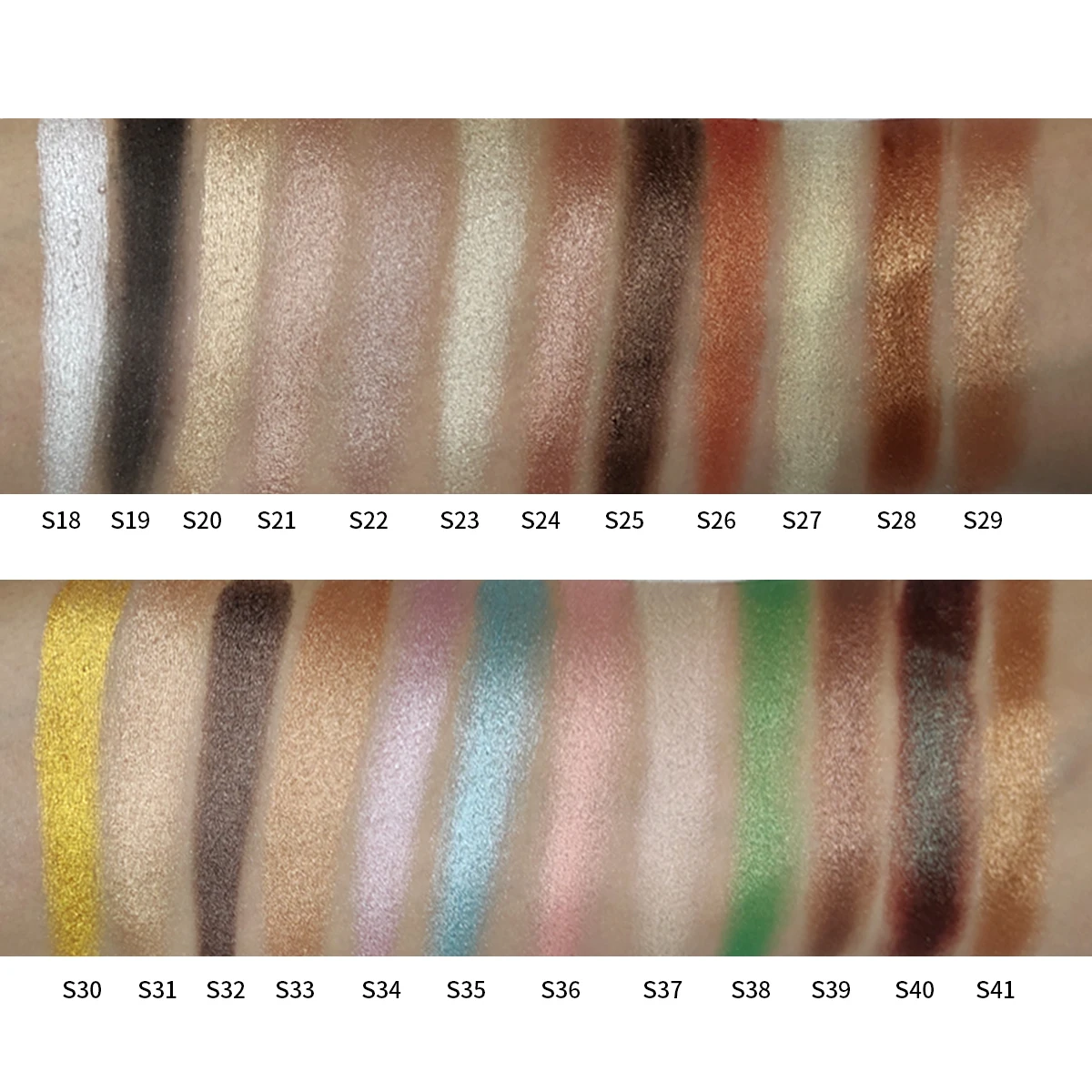 
77 colors pressed glitter eyeshadow palette private label eye shadow 