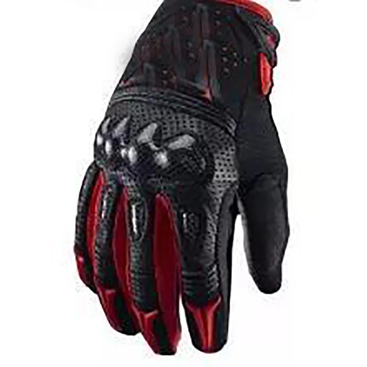 Breathable Full Finger Gloves Motorcycle Fashion Leather Hard Shell Motocross Mtb Atv Racing Gloves Guantes Moto Bomber Carbon