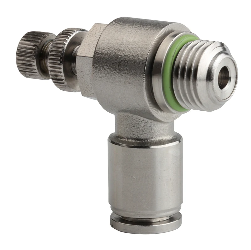 SS316L Pneumatic Push in Fittings Stainless Steel speed controller