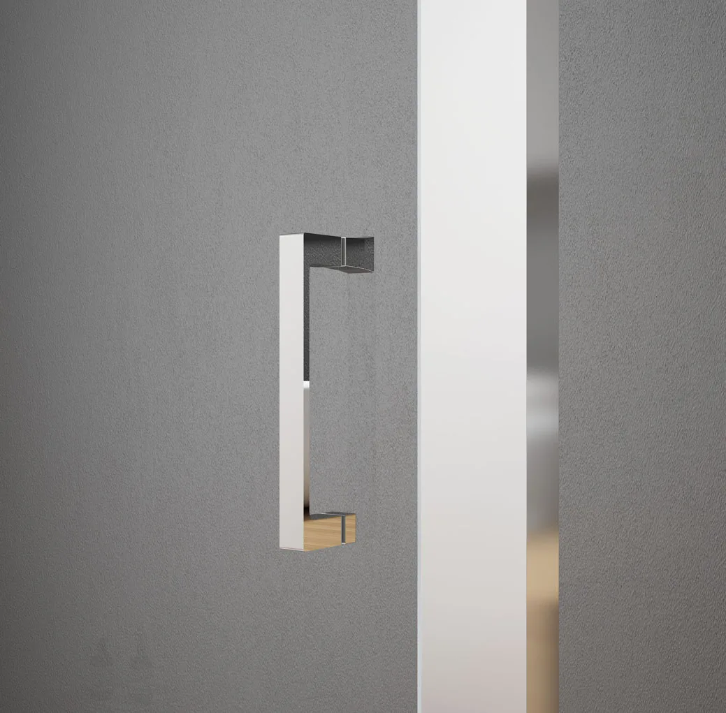 KDS Bathroom Aluminum Frame Sliding Shower Door Clear 4 Side Tempered Glass Sliding Shower Enclosure