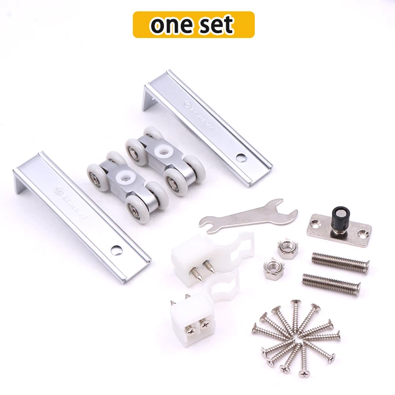 Sliding Door Roller Space Aluminum Bearings Wooden Wardrobe Aluminum Hanging Wheels Heavy Duty Sliding Door Roller 80 KG