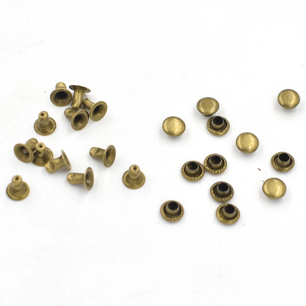 10000 sets 6mm Metal Rivets Bronze nails Sewing patches Bags and shoes accessories Buttons Snaps Handbag Rivet