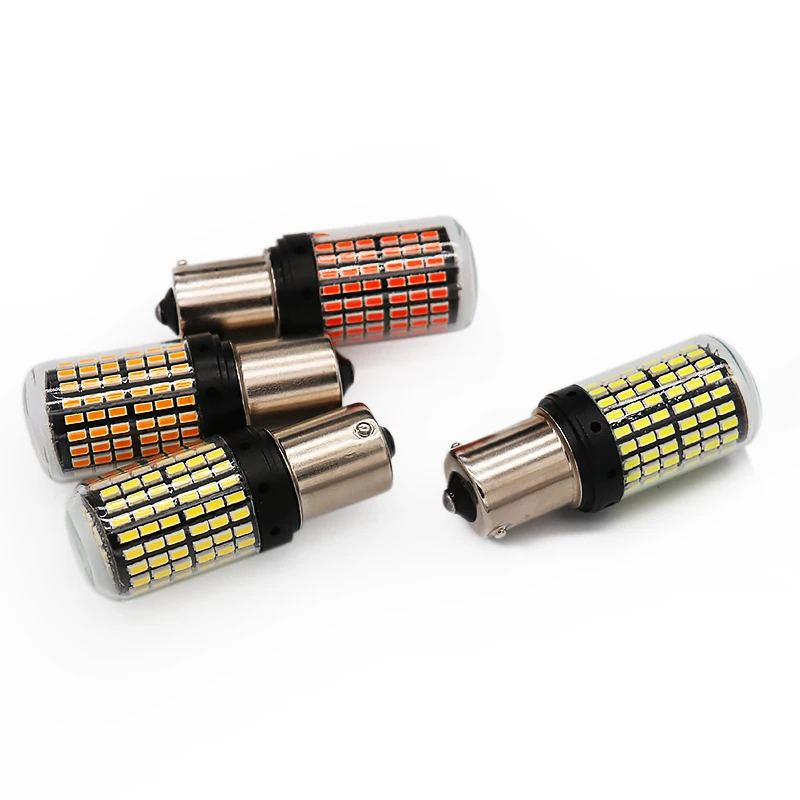  UNJOYLIOD Canbus безотказный 1156 1157 Автомобильный светодиодный 4014 чипы 144smd Светодиодная