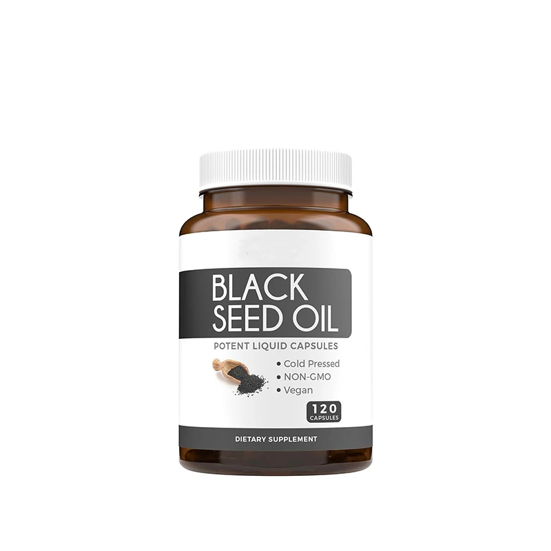 High QualitySkin Health Premium Cold Pressed Nigella Sativa Black Seed Oil With Vitamin E Black Seed Oil Softgels