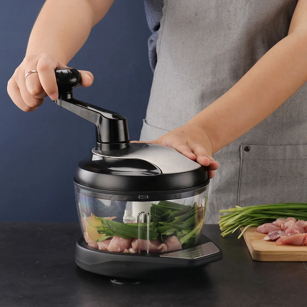 1600ML heavy duty hand crank meat chopper and blender with egg white separator