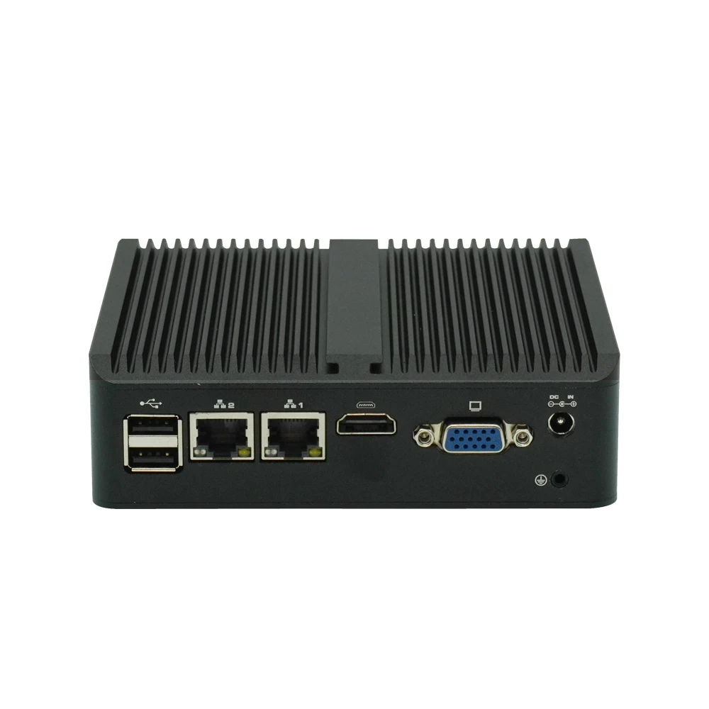 12th Gen CPU N100 Mini Desktop Computer 2LAN 2COM Nettop Support 4K DDR4 64GB Fanless Industrial Mini PC with WiFi