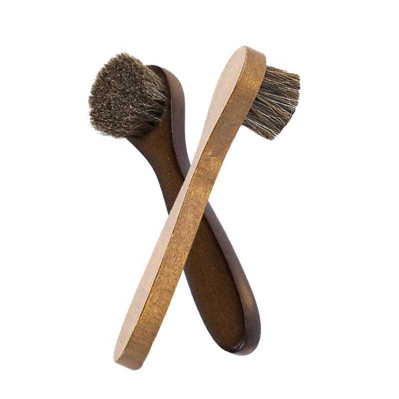 Polish Shoe Brush With Horse Hair For Shoe Cleaning
