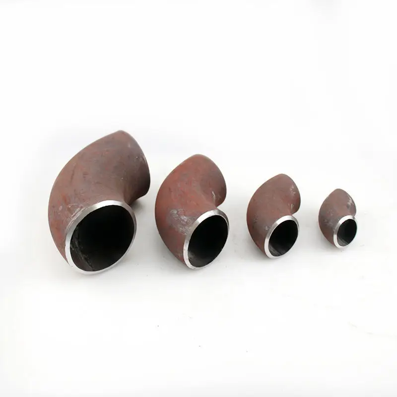 90 degree carbon steel right angle short radius elbow stamping seamless welded pipe fittings
