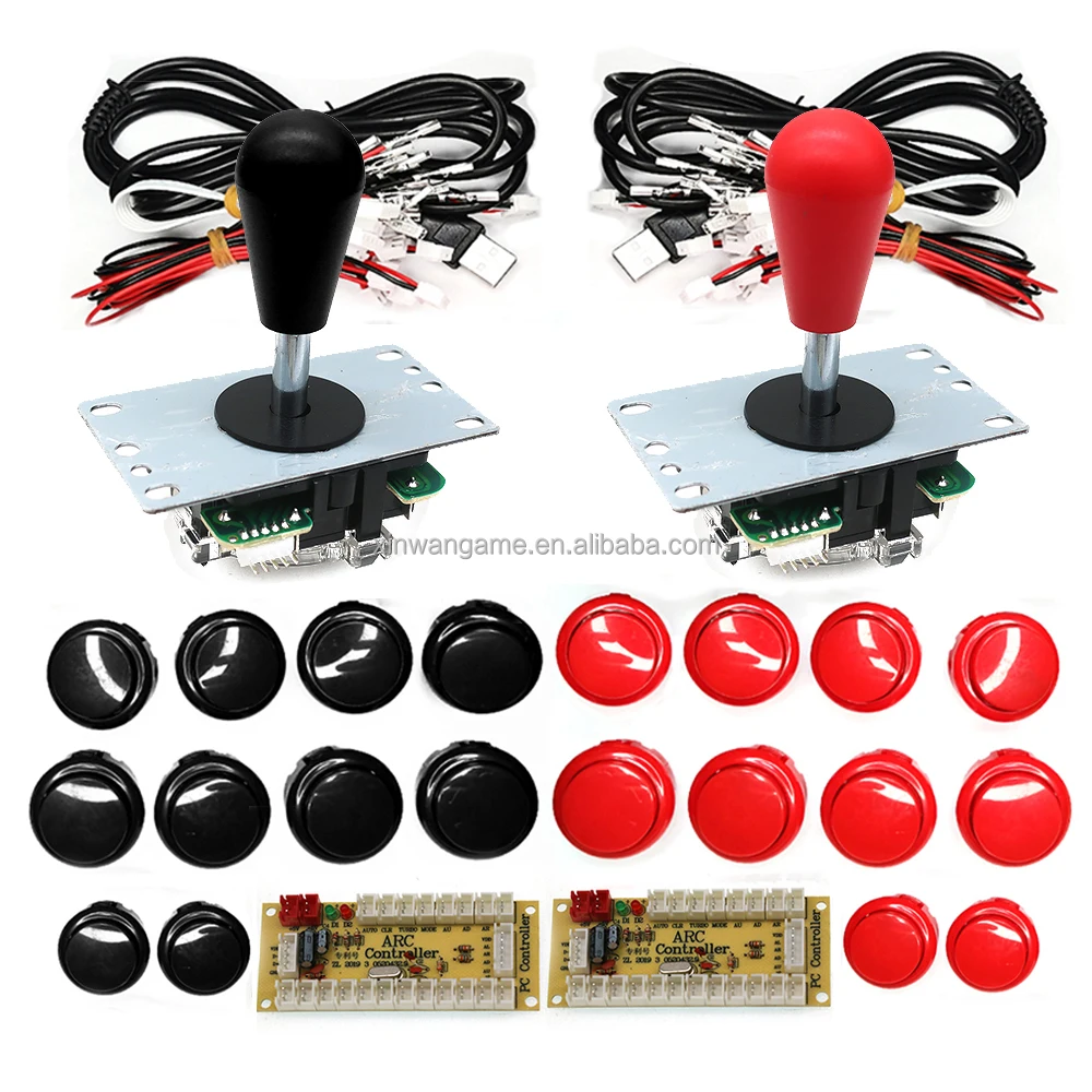 Монета толкатель аркадная игровая консоль DIY Kit SANWA Джойстик плата USB чип компьютерный джойстик Управление маленькая карта