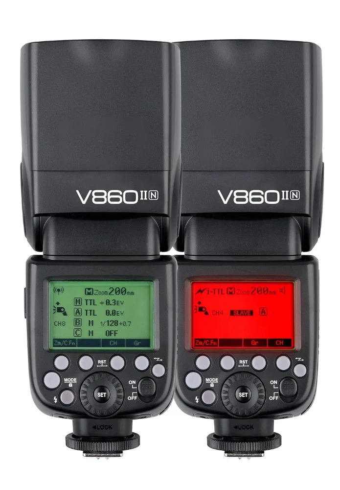  Вспышка Godox V860II для камеры Speedlite с литий-ионным аккумулятором hotshoe