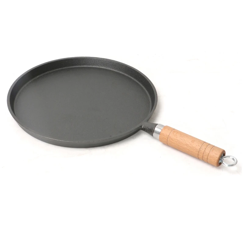 20cm Cast Iron Flat Pan Classic Design Frying Baking Grilling Egg Preparation Induction Compatible Metal Wok Pan Tawa New