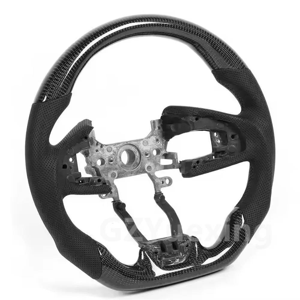 For HONDA CIVIC 10th Chinese Generation FC/FK 2016 2017 2018 2019 2020 2021 Black Real Carbon Fibre Custom Steering Wheels