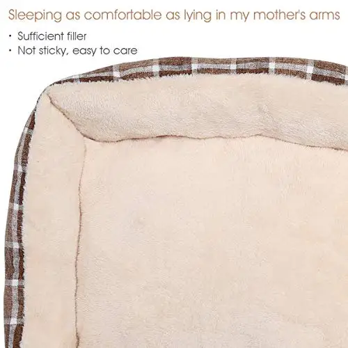 Manufacturer Direct Sale Japan Style Pet Pillows Plaid Dog Plush Pillow Pet Beds for Dogs