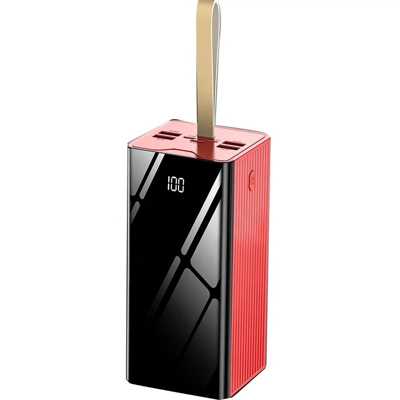 2022 power bank manufacture 50000mAh large capacity 3 Usb Power Bank PD 18W Fast Charging Power Banks For Phone