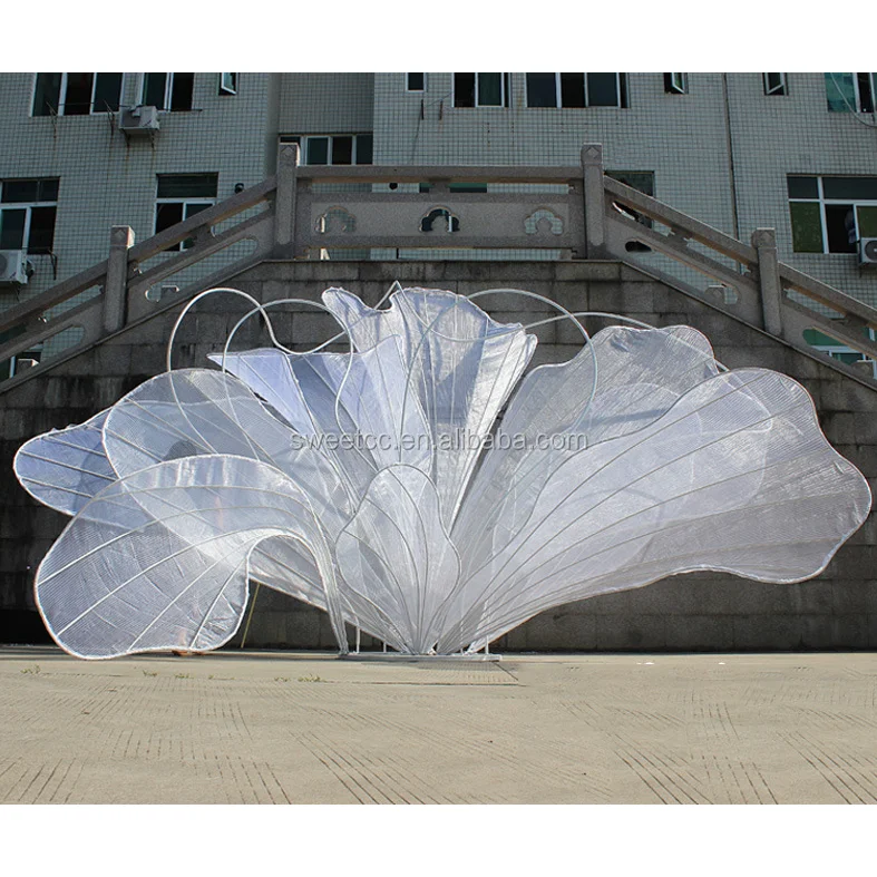 Белые перья свадебное украшение для сцены Свадебный металлический фон для продажи