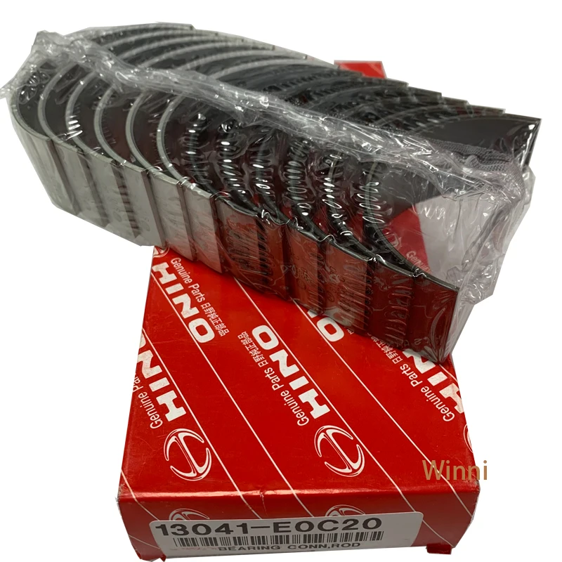 excavator engine genuine parts J08E connecting rod bearing 13041-E0700 13041-E0C20  for Hino J08E J08C bearings