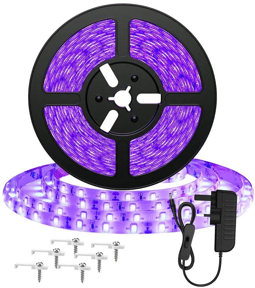 260-280nm UV LED strip light 12/24V UVC Ultraviolet LED Strip 3535 UV LED Tape