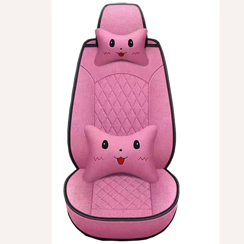 Быстрая доставка, 3D дизайн, дышащие универсальные всесезонные чехлы из полиэстера для автомобильных сидений для женщин, 5 сидений