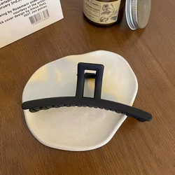 Simple Large Size Plastic Hair Claw Frosted Ponytail Claw Clip Hair Accessories For Women