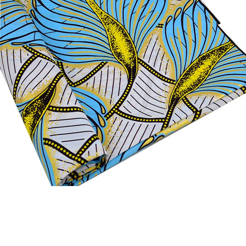Multi-Color African Wax Print 100% Cotton Fabric