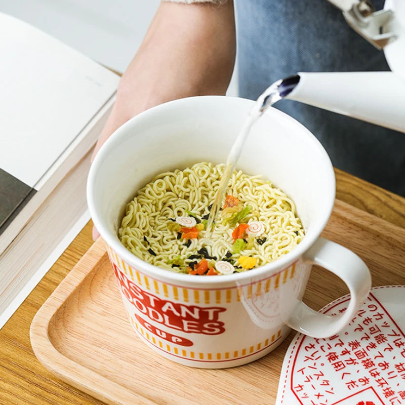Custom Logo best selling products 2024 Japanese bowl Tableware ceramic noodle bowl Household Instant ceramic ramen bowl with lid