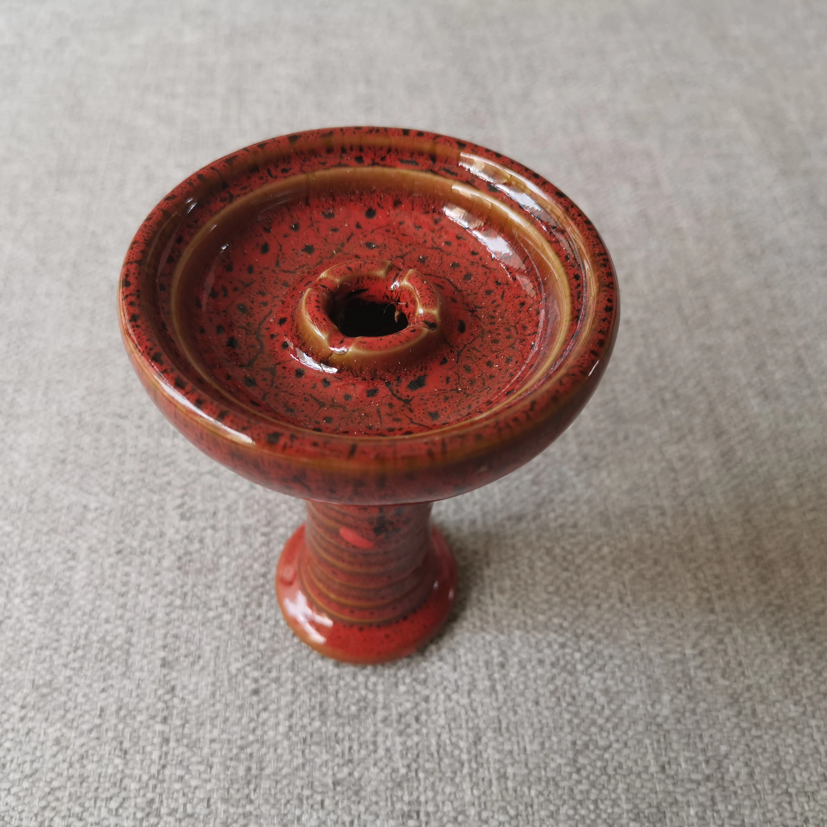 Hot Sale Shisha Pipe Accessories Hookah Accessories Chicha Shisha 1 Hole Phunnel Bowl Hookah Ceramic Bowl