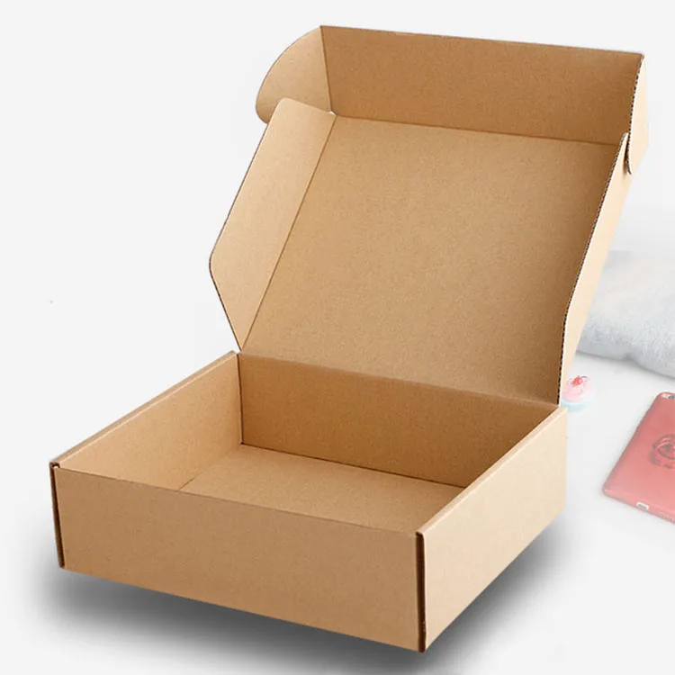 Call anytime cheapo dependable corrugated kraft shipping packaging paper box custom logo