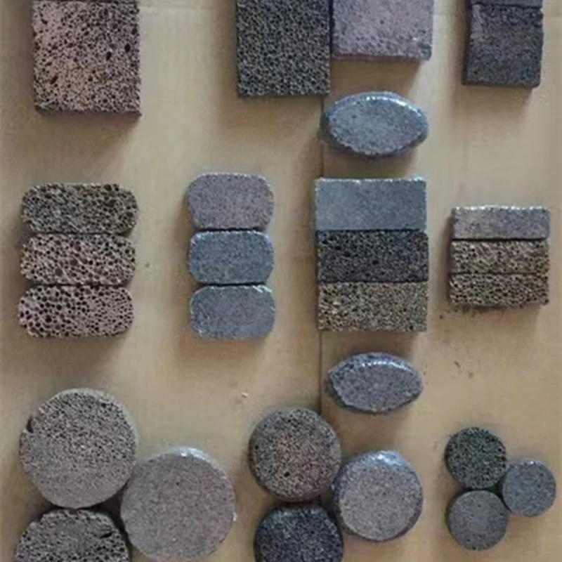 Black Volcanic Rock Lava Stone round plates  for oil diffuser