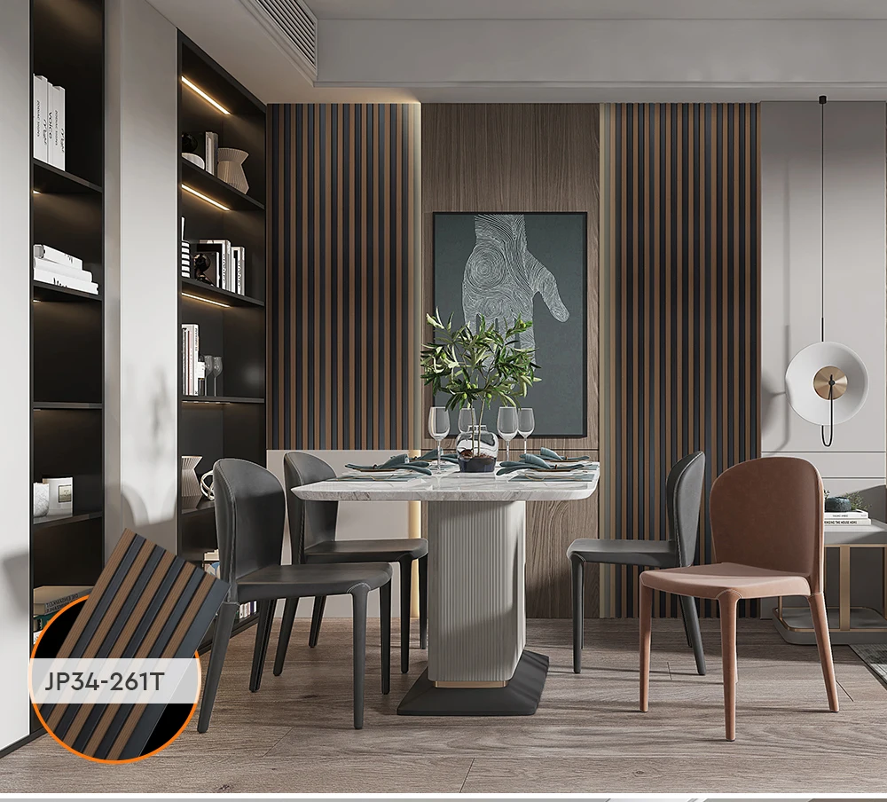 Wangbin factory new design wholesale lightweight plastic interior decoration ps wall panels boards JP 34