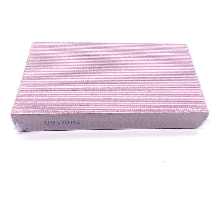 Logo customized rectangle zebra 100 180 grit nail files