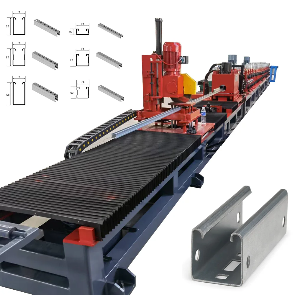 High Accuracy Solar Panel Mounting Bracket C Channel Making Machine