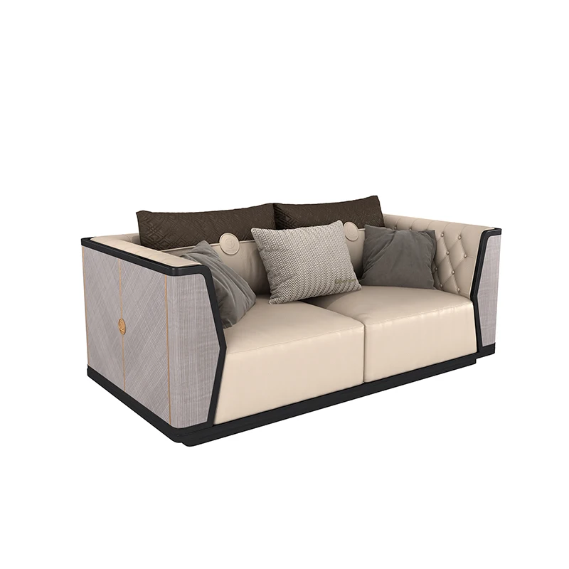 Modern Latest Home Solid Wood Sofa Furniture Set Chinese Style High Class Luxury Living Room Sofa Set