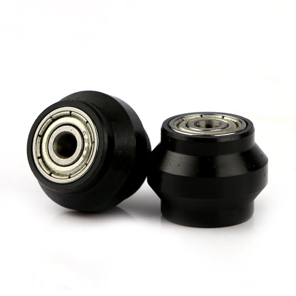 Delrin Dual 623 V roller bearings 3D printer wheel bearing POM 623zz Delrin dual 623 v roller precise CNC for T-slot