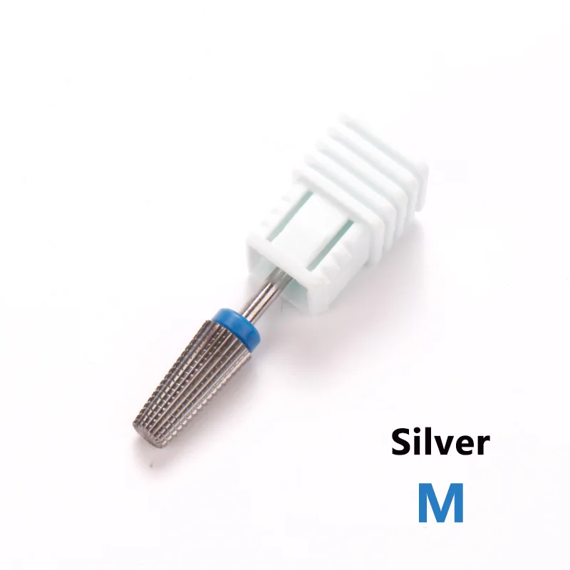 Stainless Steel Manicure Gold Tungsten Alloy Carbide Nail Drill Bit Foot Cuticle Clean  Burr Electric Nail Bits