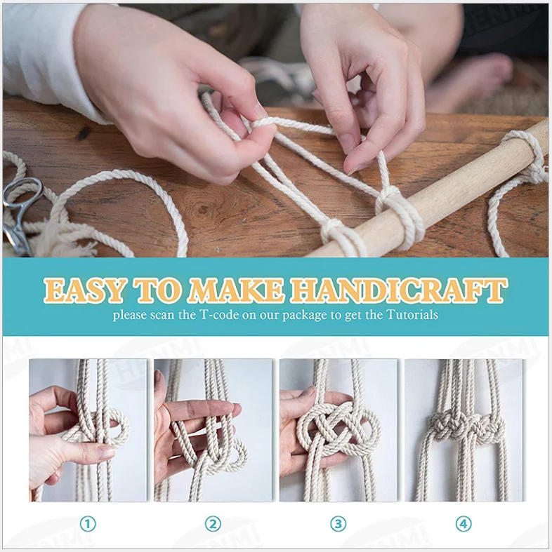 DIY Свадебный декор натуральный макраме хлопковый шнур 3 мм 110 ярдов шпагат цветная хлопчатобумажная веревка подарки ручной работы для праздник