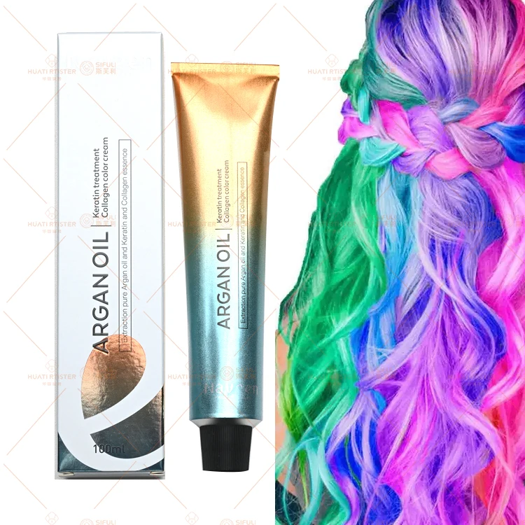 Huati Sifuli Naveen Hair Color Cream Hair Dye For Professional Salon Private Label Fast Semi-Permanent Hair Color Cream